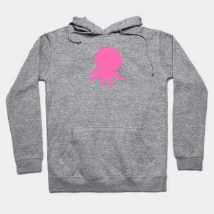 Cute Pink Octopus Drawing Hoodie